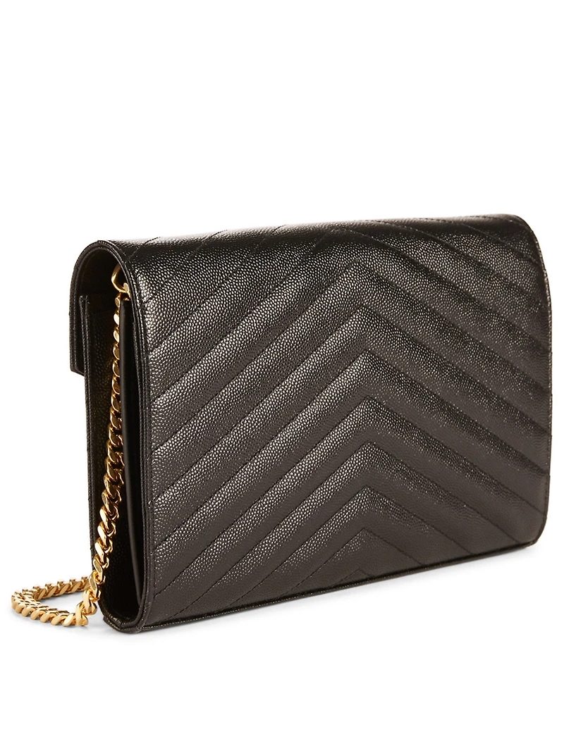 YSL Monogram Leather Chain Wallet Bag