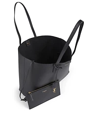 East West Leather Tote Bag