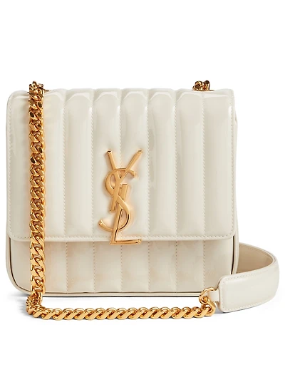 Medium Vicky YSL Monogram Patent Leather Chain Bag