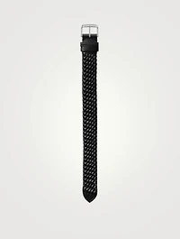 Medium Braided Leather Strap