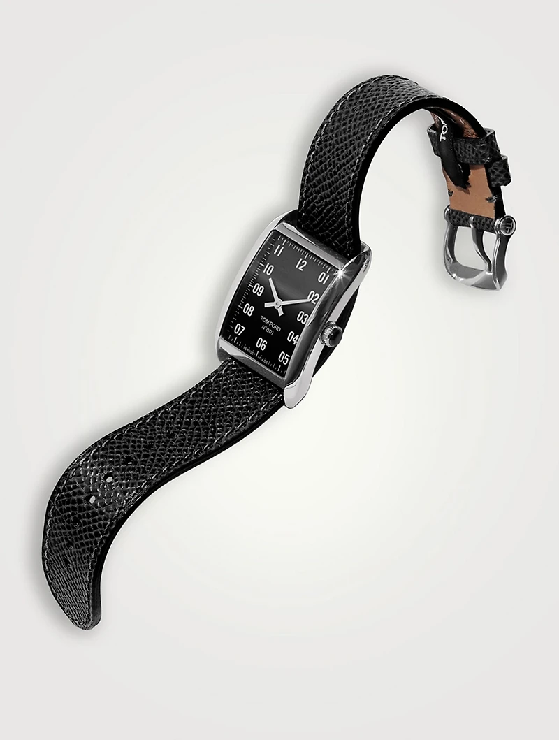 Pebble Grain Leather Strap