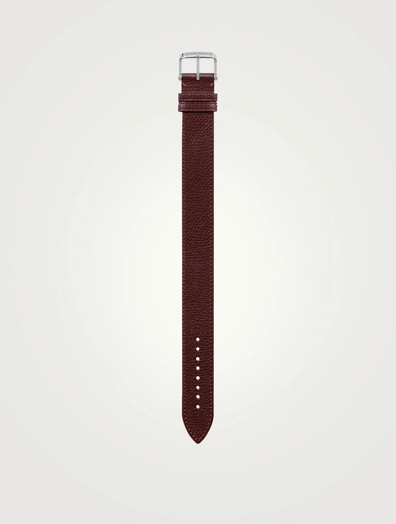 Medium Pebble Grain Leather Strap