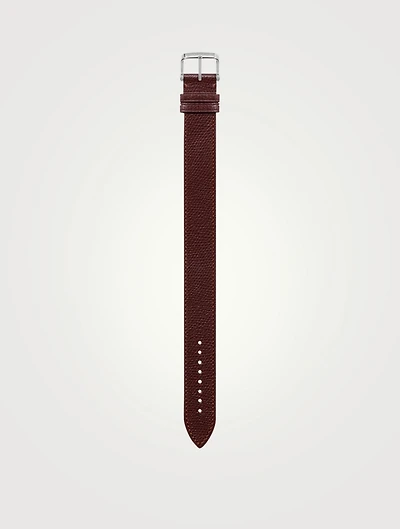 Medium Pebble Grain Leather Strap