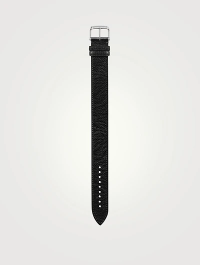 Large Pebble Grain Leather Strap