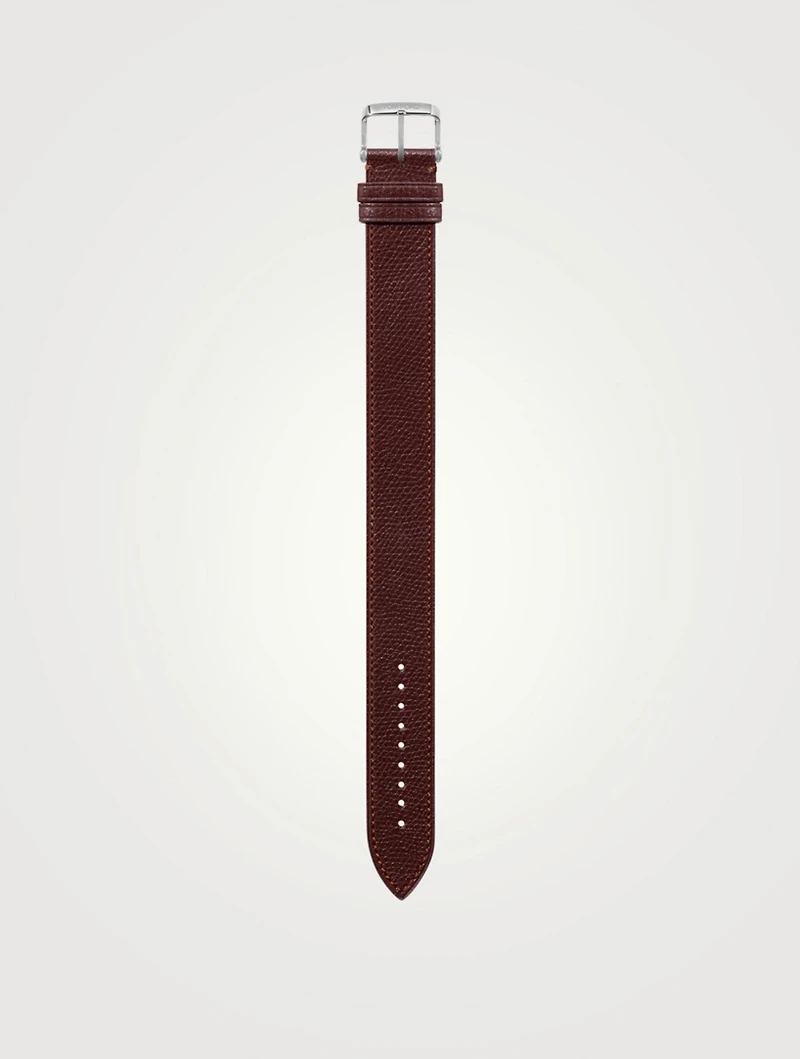 Large Pebble Grain Leather Strap