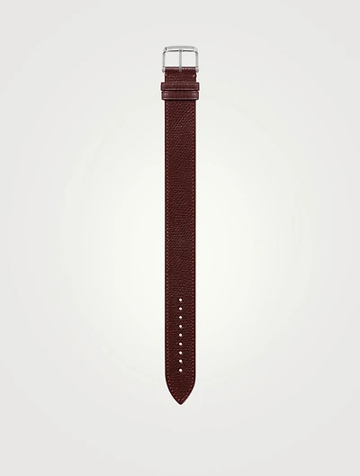 Large Pebble Grain Leather Strap