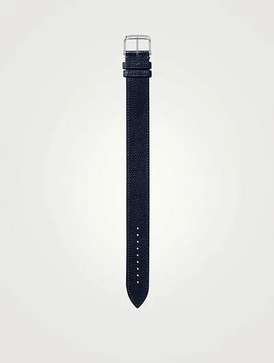 Large Pebble Grain Leather Strap