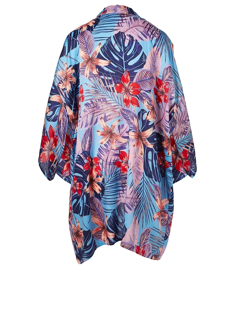 Nina Kimono In Floral Print