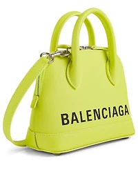 XXS Ville Leather Top Handle Bag With Logo