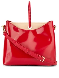 Medium Simone Two-Tone Patent Leather Bag