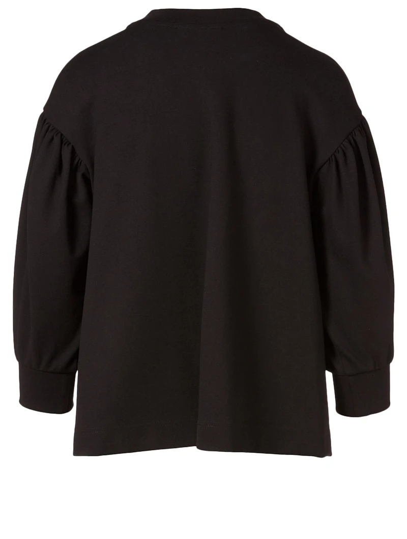 Embellished Drop Sleeve Sweatshirt