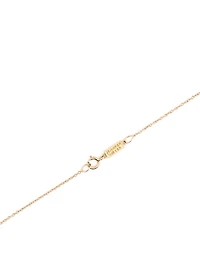 Gold Wishbone Necklace With Diamonds
