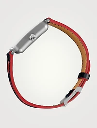 Carre H MM Leather Strap Watch