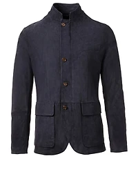 Suede Nehru Jacket