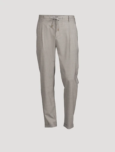 Wool Stretch Jogger Pants