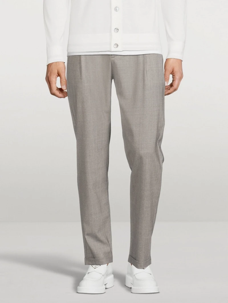 Wool Stretch Jogger Pants