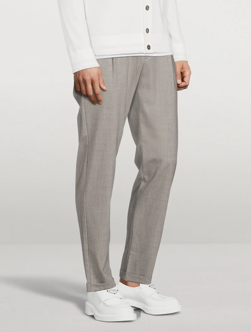 Wool Stretch Jogger Pants
