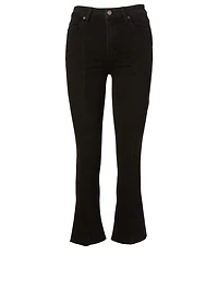 Seamed Colette Jeans With Raw Hem