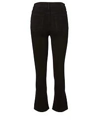 Seamed Colette Jeans With Raw Hem
