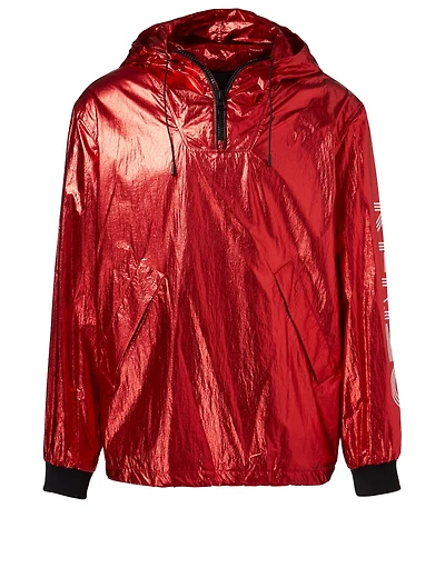 Sport Logo Metallic Nylon Anorak
