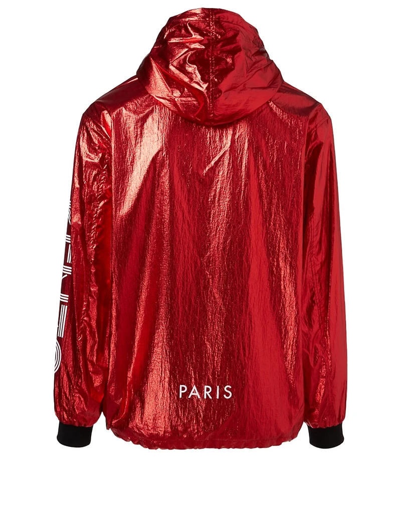 Sport Logo Metallic Nylon Anorak