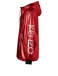 Sport Logo Metallic Nylon Anorak