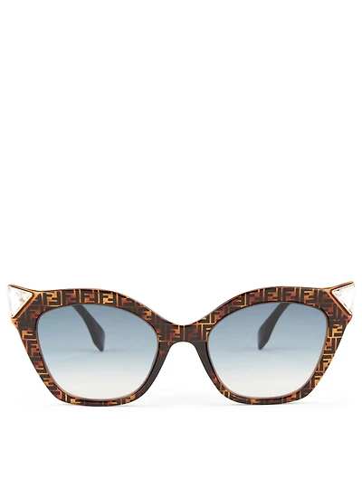 Iridia Cat Eye Logo Sunglasses