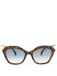 Iridia Cat Eye Logo Sunglasses