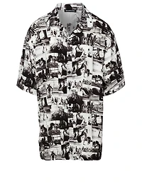 Short-Sleeve Shirt Fitness Print