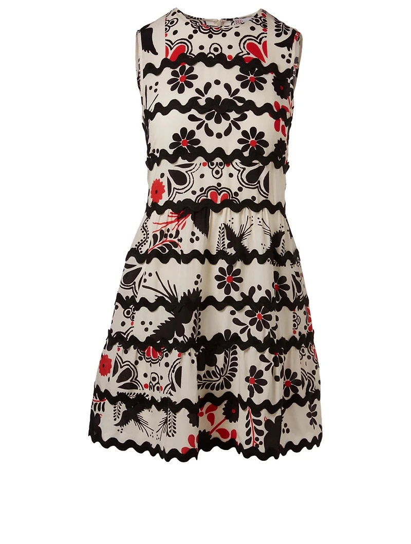 Printed A-Line Dress