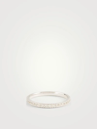14K Gold Eternity Band With Diamonds