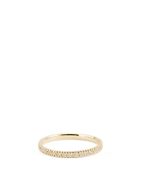 14K Gold Eternity Band With Diamonds