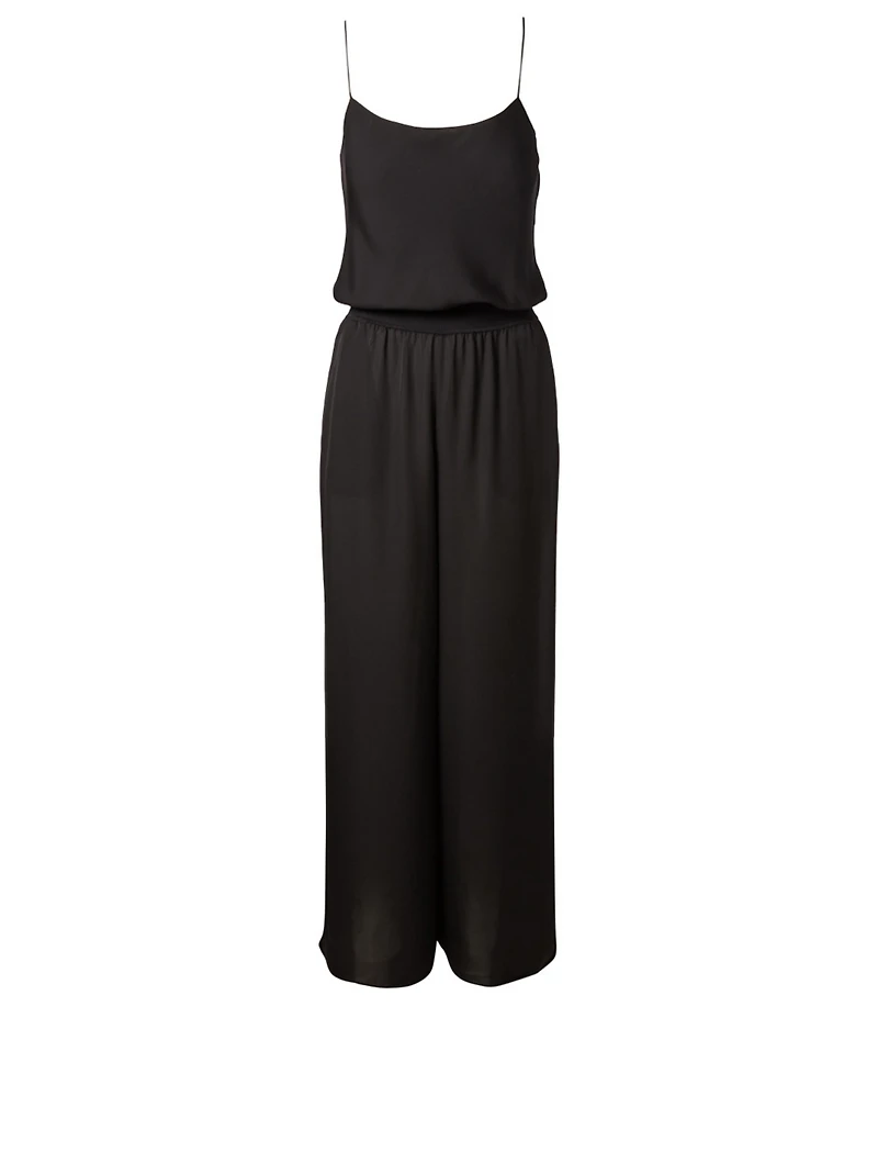 Silk Sleeveless Jumpsuit