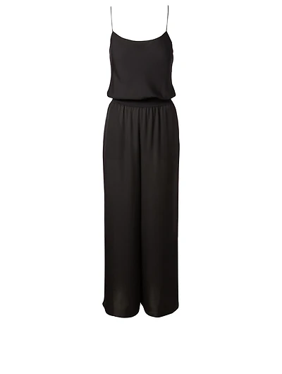 Silk Sleeveless Jumpsuit