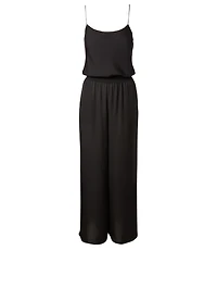 Silk Sleeveless Jumpsuit