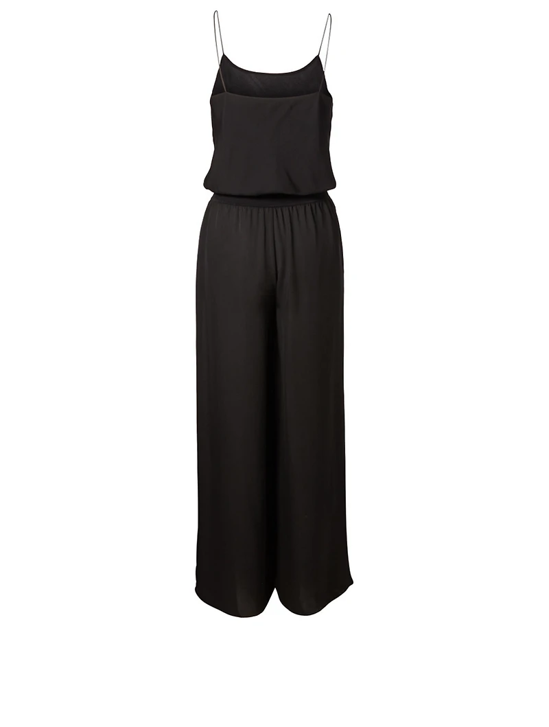Silk Sleeveless Jumpsuit