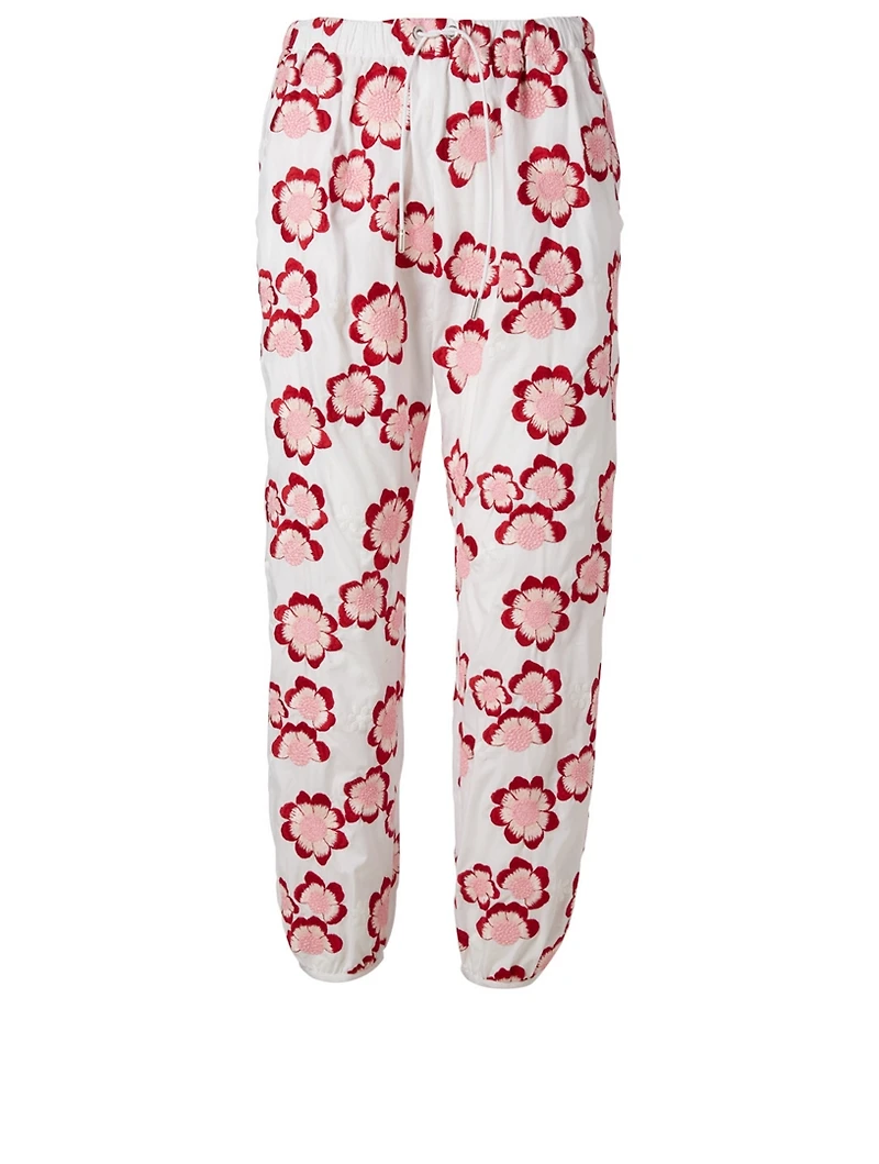 4 Moncler Simone Rocha Embroidered Jogger Pants