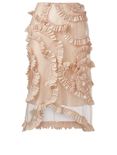 4 Moncler Simone Rocha Ruffled Tulle Skirt
