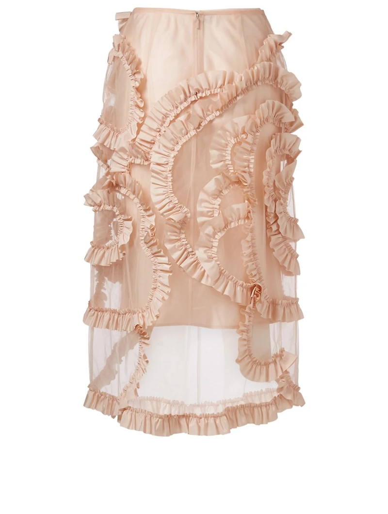 4 Moncler Simone Rocha Ruffled Tulle Skirt