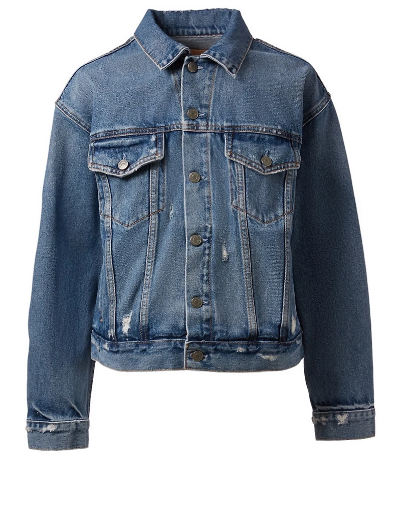 Kim Distressed Denim Jacket