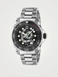 Gucci Dive Snake Stainless Steel Bracelet Watch