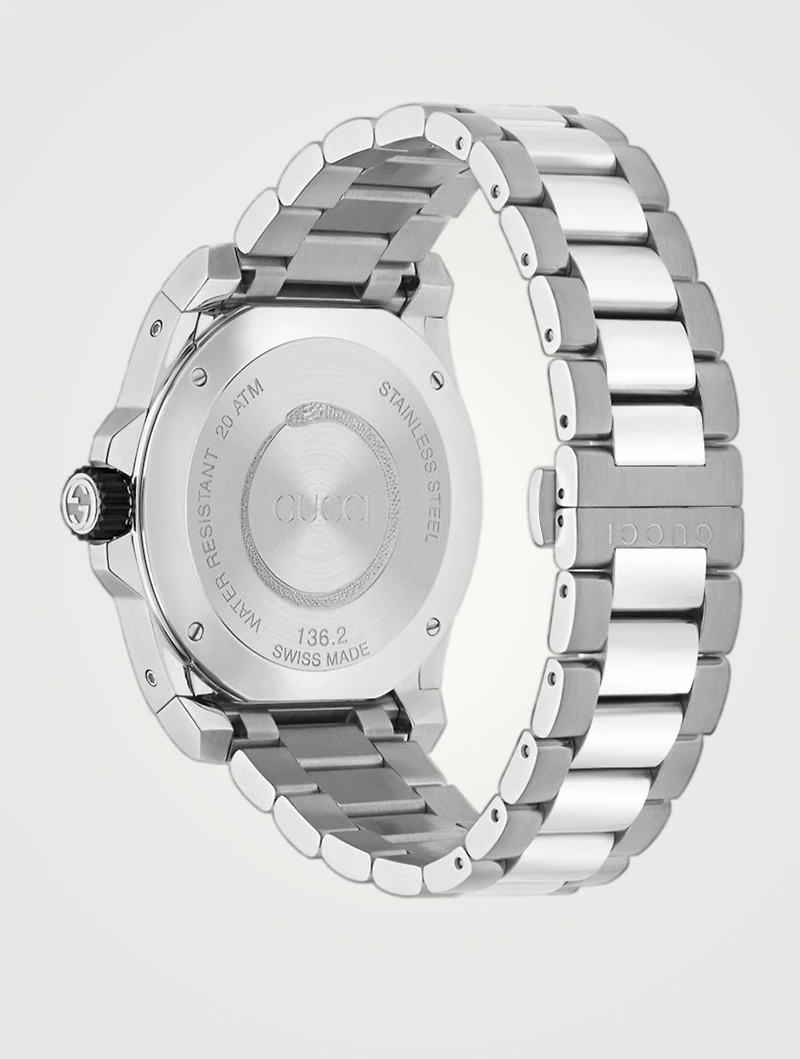 Gucci Dive Snake Stainless Steel Bracelet Watch