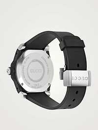 Gucci Dive Snake Stainless Steel Rubber Strap Watch