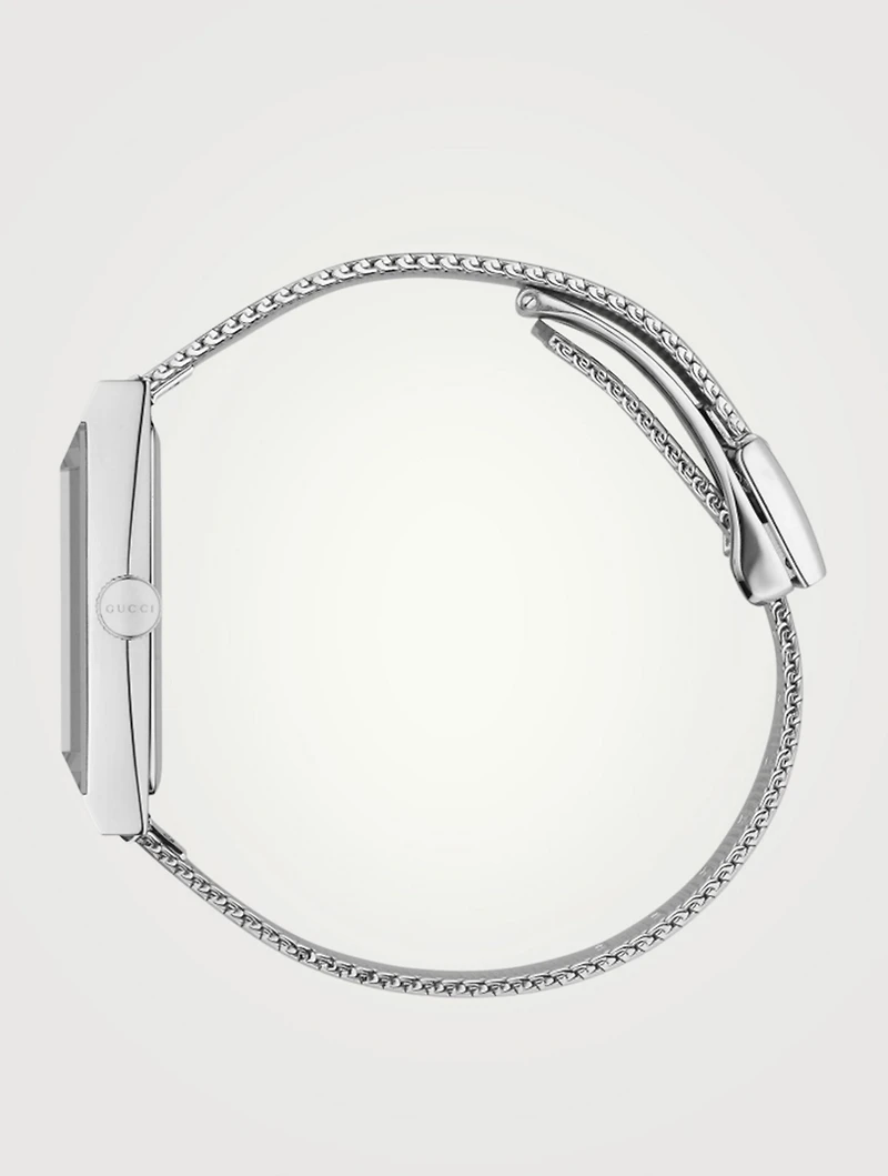 G-Frame Stainless Steel Mesh Bracelet Watch