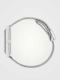 G-Frame Stainless Steel Mesh Bracelet Watch