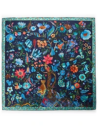 Silk Scarf In Tree Of Life Print