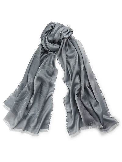 Gancini Silk And Cashmere Scarf