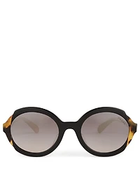Round Two-Tone Sunglasses