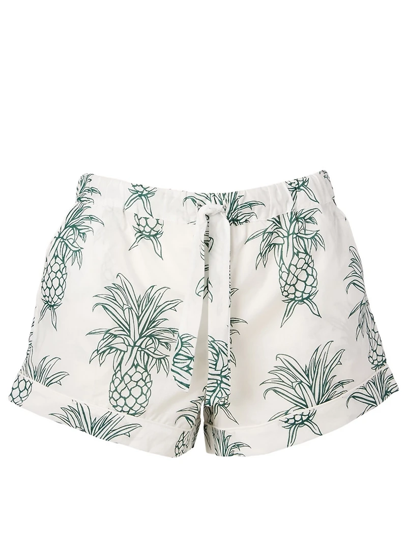 Howie Pineapple Short Pajama Set