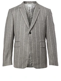 Wool Jacket Stripe Print